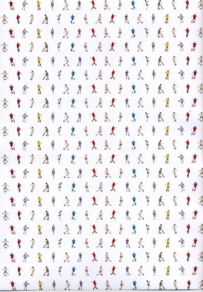 Backing Paper A4 - Footballers